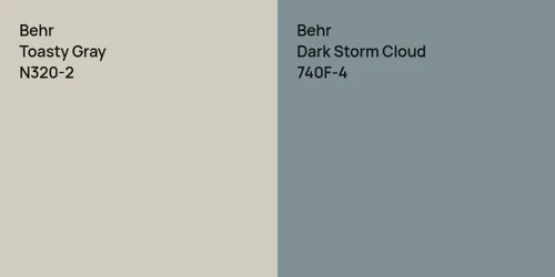 N320-2 Toasty Gray vs 740F-4 Dark Storm Cloud