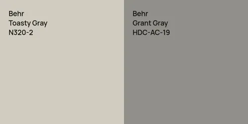 N320-2 Toasty Gray vs HDC-AC-19 Grant Gray