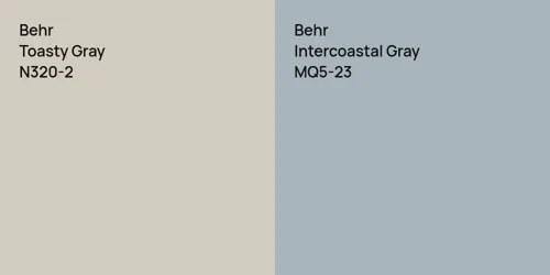 N320-2 Toasty Gray vs MQ5-23 Intercoastal Gray