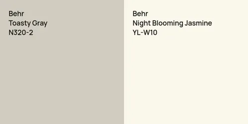 N320-2 Toasty Gray vs YL-W10 Night Blooming Jasmine