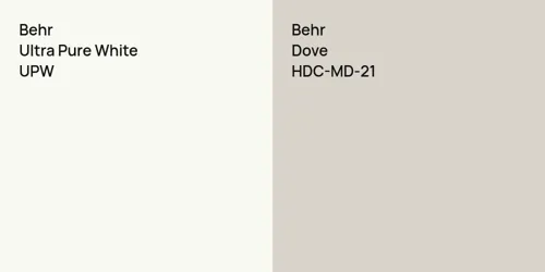 UPW Ultra Pure White vs HDC-MD-21 Dove