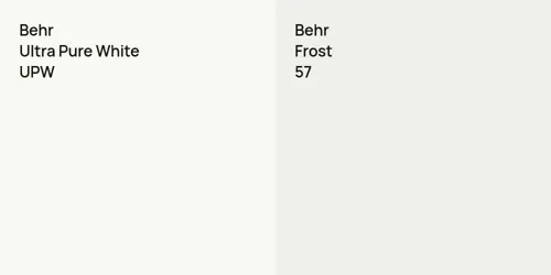 UPW Ultra Pure White vs 57 Frost