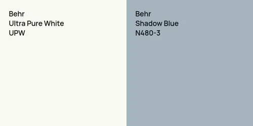 UPW Ultra Pure White vs N480-3 Shadow Blue