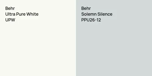 UPW Ultra Pure White vs PPU26-12 Solemn Silence