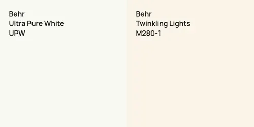 UPW Ultra Pure White vs M280-1 Twinkling Lights