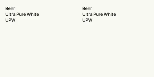 UPW Ultra Pure White vs UPW Ultra Pure White