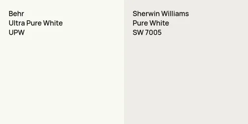 UPW Ultra Pure White vs SW 7005 Pure White