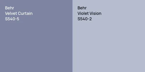 S540-5 Velvet Curtain vs S540-2 Violet Vision