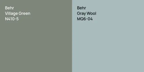 N410-5 Village Green vs MQ6-04 Gray Wool