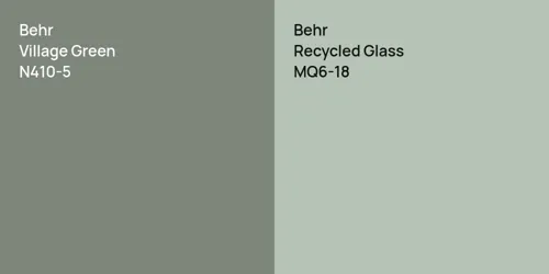 N410-5 Village Green vs MQ6-18 Recycled Glass