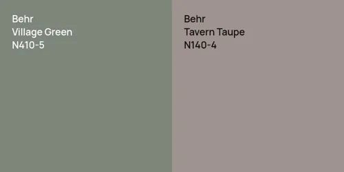 N410-5 Village Green vs N140-4 Tavern Taupe