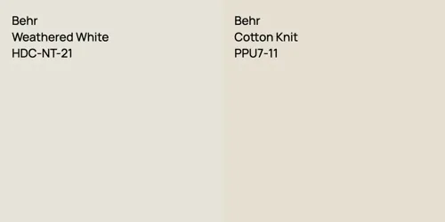 HDC-NT-21 Weathered White vs PPU7-11 Cotton Knit