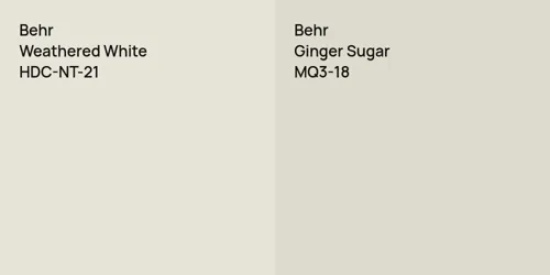 HDC-NT-21 Weathered White vs MQ3-18 Ginger Sugar