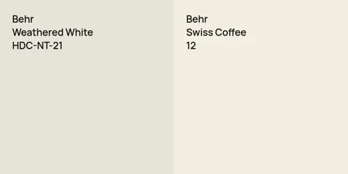 HDC-NT-21 Weathered White vs 12 Swiss Coffee