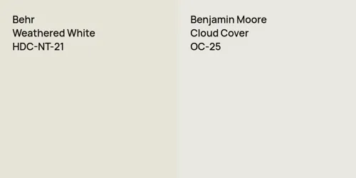 HDC-NT-21 Weathered White vs OC-25 Cloud Cover