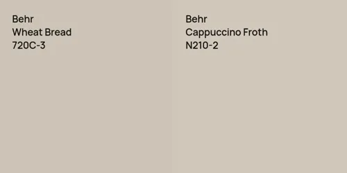 720C-3 Wheat Bread vs N210-2 Cappuccino Froth