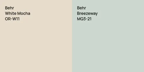 OR-W11 White Mocha vs MQ3-21 Breezeway