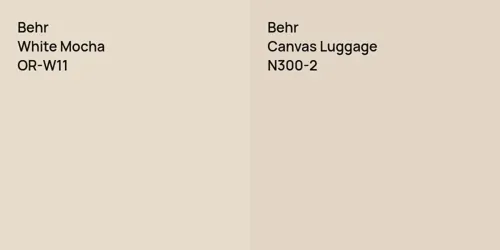 OR-W11 White Mocha vs N300-2 Canvas Luggage