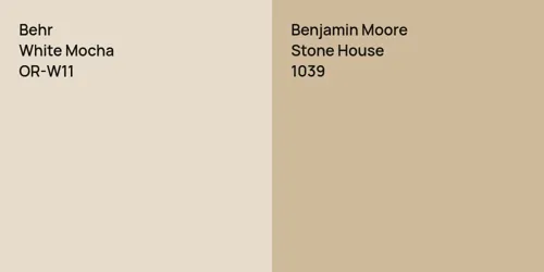 OR-W11 White Mocha vs 1039 Stone House