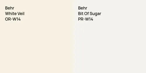 OR-W14 White Veil vs PR-W14 Bit Of Sugar