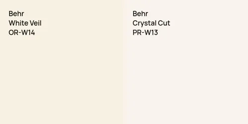 OR-W14 White Veil vs PR-W13 Crystal Cut