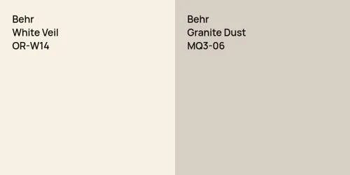 OR-W14 White Veil vs MQ3-06 Granite Dust