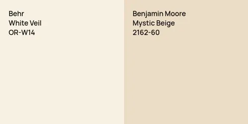 OR-W14 White Veil vs 2162-60 Mystic Beige