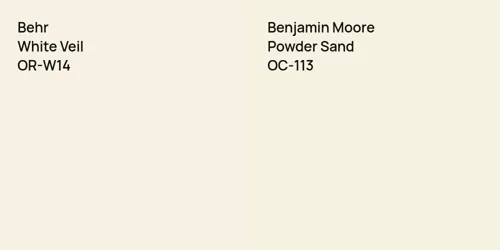 OR-W14 White Veil vs OC-113 Powder Sand