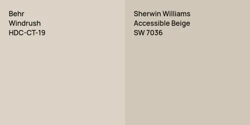 HDC-CT-19 Windrush vs SW 7036 Accessible Beige