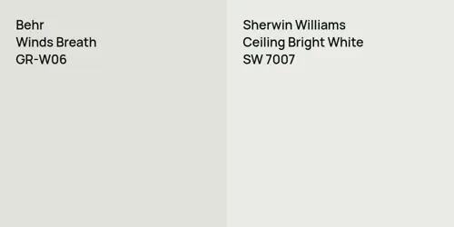 GR-W06 Winds Breath vs SW 7007 Ceiling Bright White