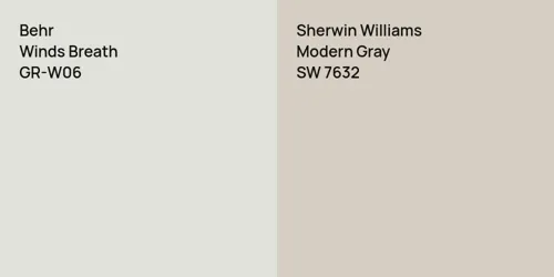 GR-W06 Winds Breath vs SW 7632 Modern Gray