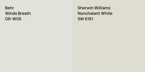 GR-W06 Winds Breath vs SW 6161 Nonchalant White