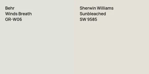 GR-W06 Winds Breath vs SW 9585 Sunbleached