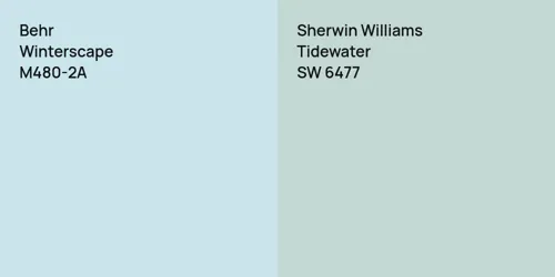 M480-2A Winterscape vs SW 6477 Tidewater