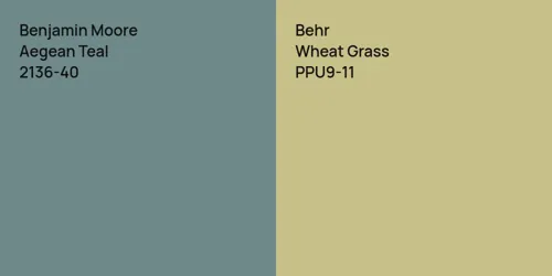 2136-40 Aegean Teal vs PPU9-11 Wheat Grass