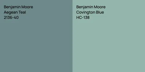 2136-40 Aegean Teal vs HC-138 Covington Blue