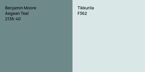 2136-40 Aegean Teal vs F362 