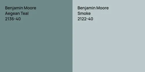 2136-40 Aegean Teal vs 2122-40 Smoke