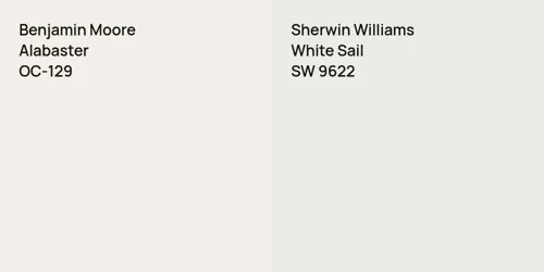 OC-129 Alabaster vs SW 9622 White Sail