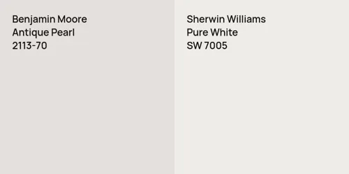 2113-70 Antique Pearl vs SW 7005 Pure White