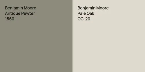 1560 Antique Pewter vs OC-20 Pale Oak