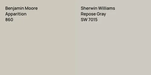 860 Apparition vs SW 7015 Repose Gray