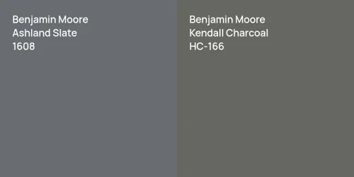 1608 Ashland Slate vs HC-166 Kendall Charcoal