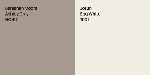 HC-87 Ashley Gray vs 1001 Egg White