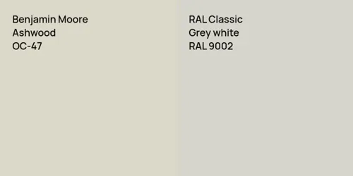 OC-47 Ashwood vs RAL 9002  Grey white