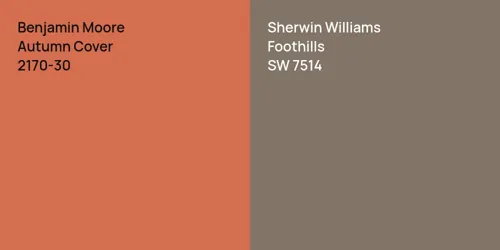 2170-30 Autumn Cover vs SW 7514 Foothills