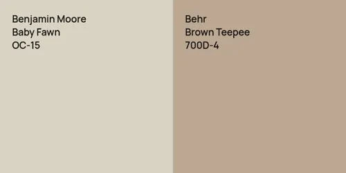 OC-15 Baby Fawn vs 700D-4 Brown Teepee