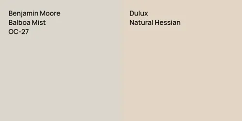 OC-27 Balboa Mist vs null Natural Hessian