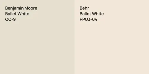 OC-9 Ballet White vs PPU3-04 Ballet White