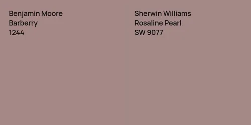 1244 Barberry vs SW 9077 Rosaline Pearl